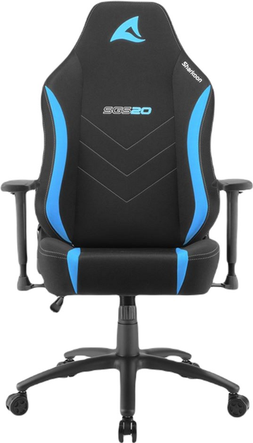 Ігрове крісло Sharkoon SKILLER SGS20 Fabric Black/Blue (4044951035021) - зображення 2