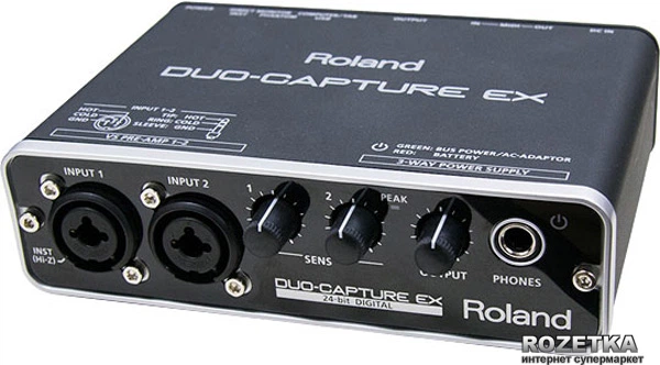 Roland UA-22 Duo-CAPTURE EX PSB-1U セット Аудиоинтерфейс Roland Duo-Capture EX (UA-22) – фото, отзывы