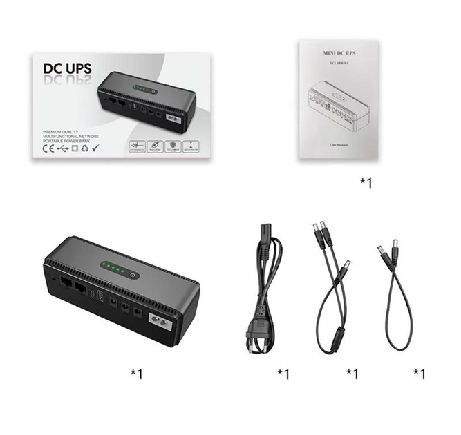 Джерело безперебійного живлення Yepo Smart DC-UPS 10400mAh DC-5V/9V/12V (UA-112485) - зображення 6