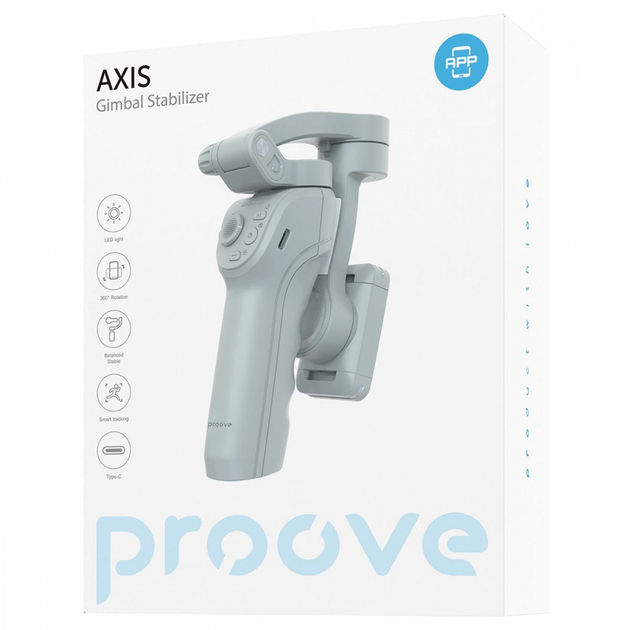 Стабілізатор штатив Proove Axis Gimbal Stabilizer - Фото 8 Стабілізатор штатив Proove Axis Gimbal Stabilizer - зображення 8