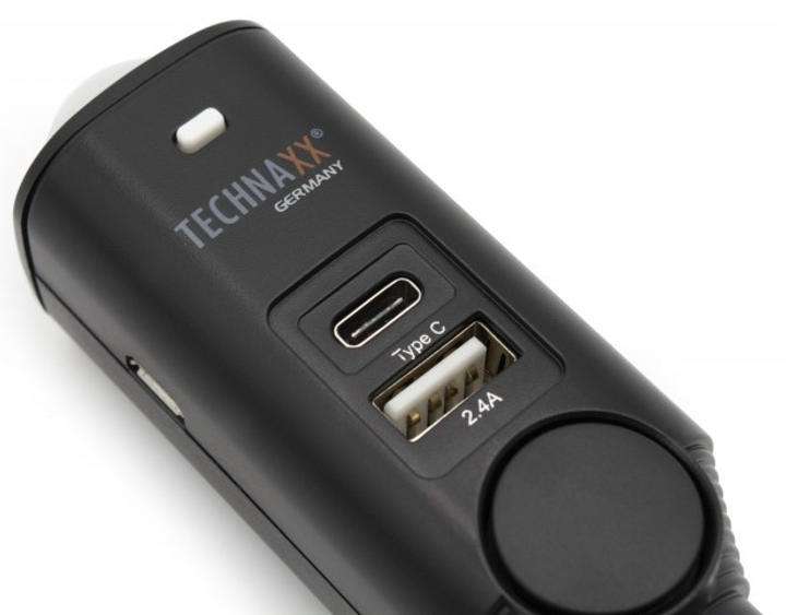 Автосигналізація Technaxx TX-168 до 10 м з пультом USB Чорний (4260358124759) - зображення 2