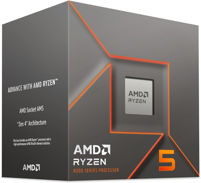 Процесор AMD Ryzen 5 8400F 4.2 GHz/16 MB (100-100001591BOX) sAM5 BOX - зображення 3