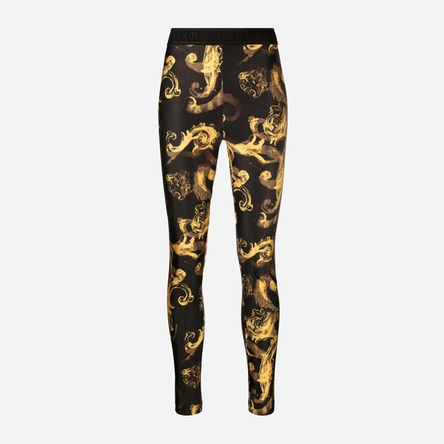 Legginsy damskie Versace Jeans Couture vjc76hac101js292g89 42 Czarny/Żółty (8052019636857) - obraz 5