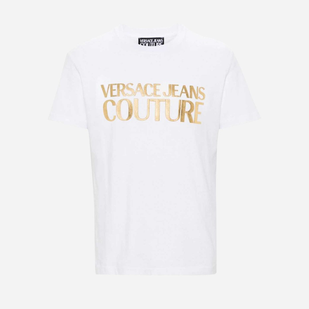 Koszulka męska bawełniana długa Versace Jeans Couture vjc76gaht00cj00tg03 XL Biała (8052019579994) - obraz 4