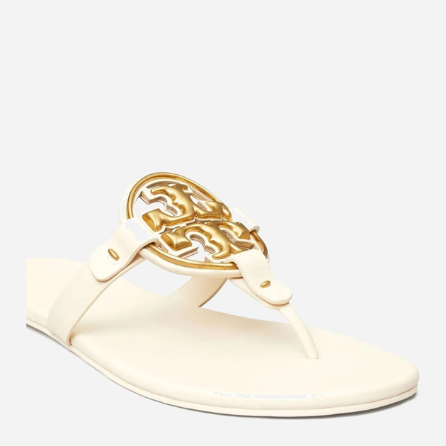 Klapki japonki damskie skórzane Tory Burch torb136593-101 37.5 (7.5US) Nudowe (196133581537) - obraz 3
