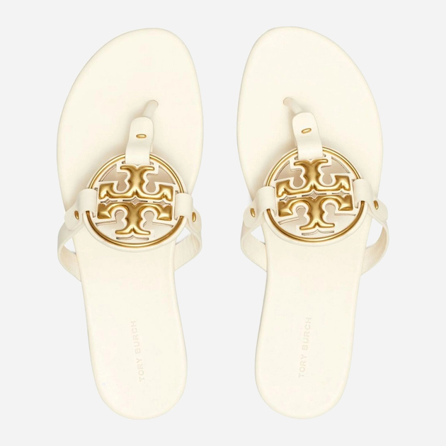 Klapki japonki damskie skórzane Tory Burch torb136593-101 38.5 (8.5US) Nudowe (196133581551) - obraz 4