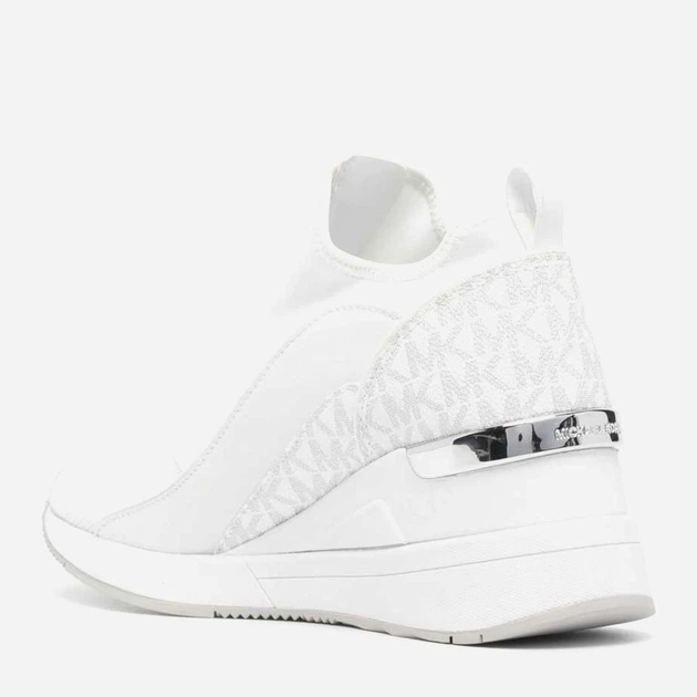 Sneakersy damskie na koturnie Michael Kors mko43s4spfs1d-119 37 (7US) Białe (197677285950) - obraz 3