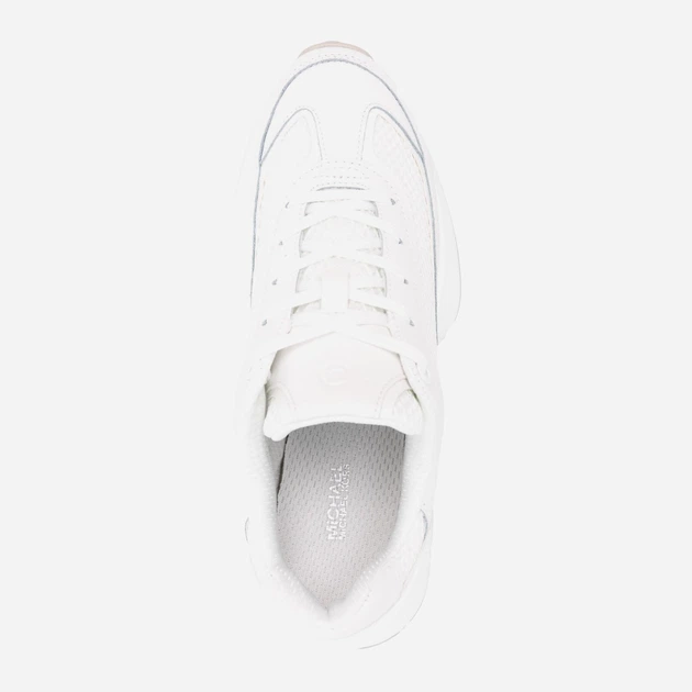 Жіночі снікери Michael Kors mko43s4arfs3l-827 37 (7US) Білі (197677226717) - зображення 4