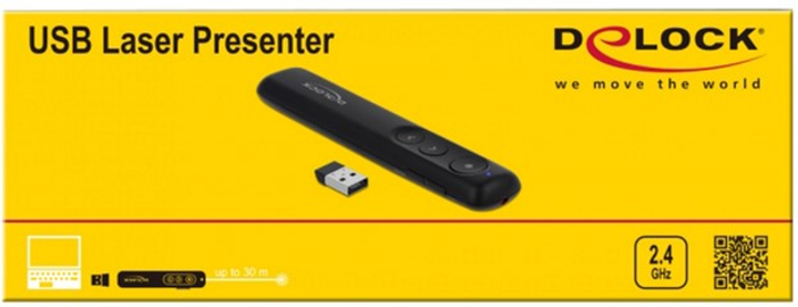 Presenter Delock USB Laser Presenter Black (4043619640928) - obraz 5