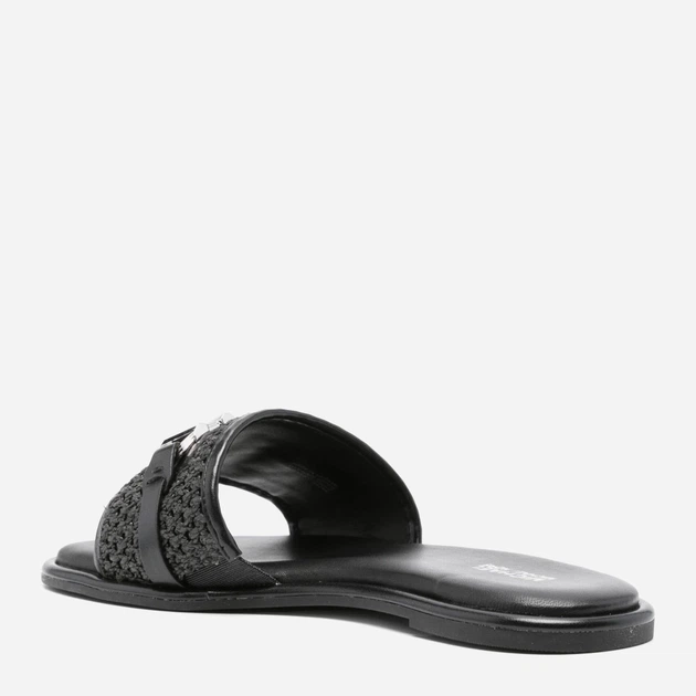 Klapki damskie eleganskie Michael Kors mko40s4ebfs1d-003 37.5 (7.5US) Czarne (197677387234) - obraz 3