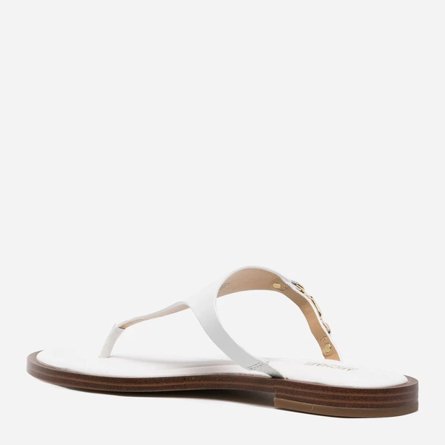 Klapki japonki damskie skórzane Michael Kors mko40s4dnfs1l-085 38 (8US) Białe (197677378379) - obraz 3