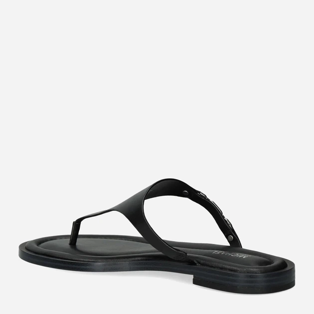 Klapki japonki damskie skórzane Michael Kors mko40s4dnfs1l-001 37 (7US) Czarne (197677377945) - obraz 3