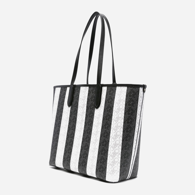 Torba shopper damska Michael Kors mko30s4gzat4b-012 Czarny/Biały (196237765932) - obraz 2