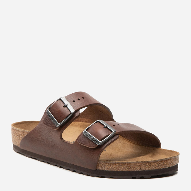 Чоловічі шльопанці Birkenstock bir1023117 42 Коричневі (4061417840302) - зображення 2