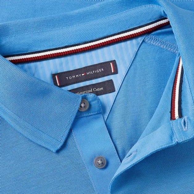 Koszulka polo męska Tommy Hilfiger thmw0mw34747c30 M Niebieska (8720646517305) - obraz 3