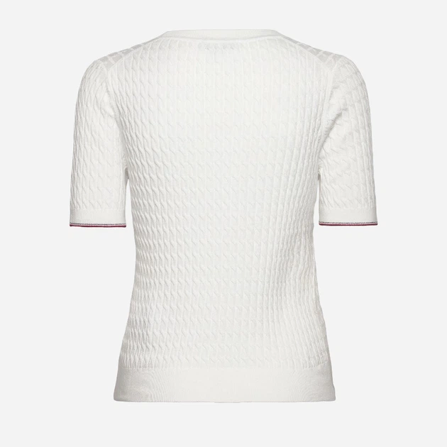 Koszulka damska bawełniana Tommy Hilfiger thww0ww41787ybl S Biała (8720646834518) - obraz 4