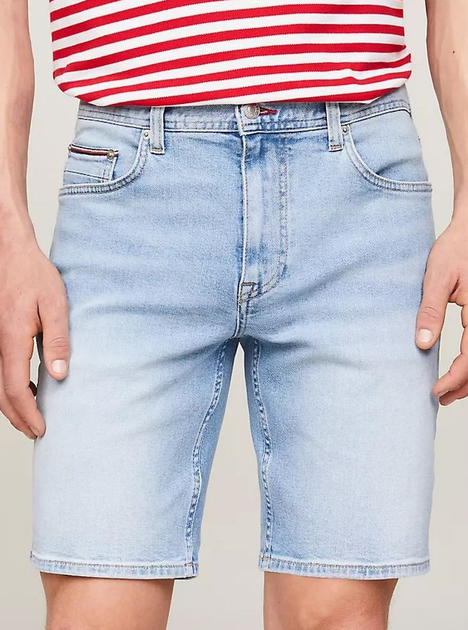 Spodenki jeansowe krótkie męskie Tommy Hilfiger thmw0mw351781aa 31 Niebieskie (8720646374656) - obraz 1