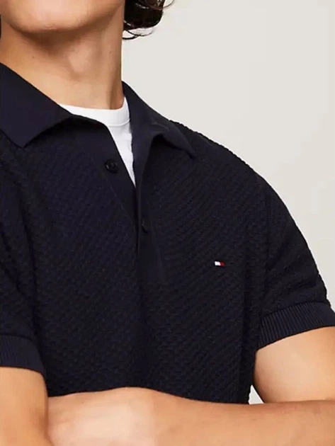 Koszulka polo męska Tommy Hilfiger thmw0mw34686dw5 2XL Granatowa (8720646415397) - obraz 4