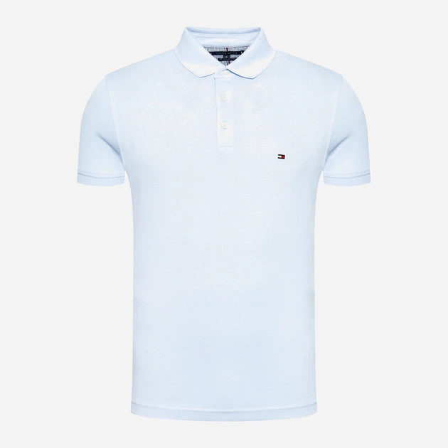 Поло довге чоловіче Tommy Hilfiger thmw0mw17771c1r 2XL Блакитне (8720646285013) - зображення 4