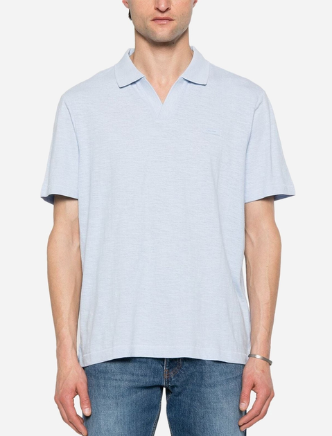 Koszulka polo męska długa Calvin Klein ckk10k112959cgk 2XL Niebieska (8720109273021) - obraz 1