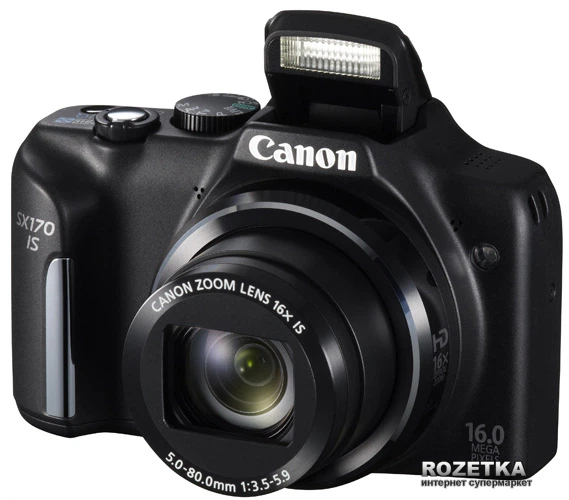 Canon PowerShot SX170 IS 本体 Фотоаппарат Canon PowerShot SX170 IS Black (8410B013AA) купить на