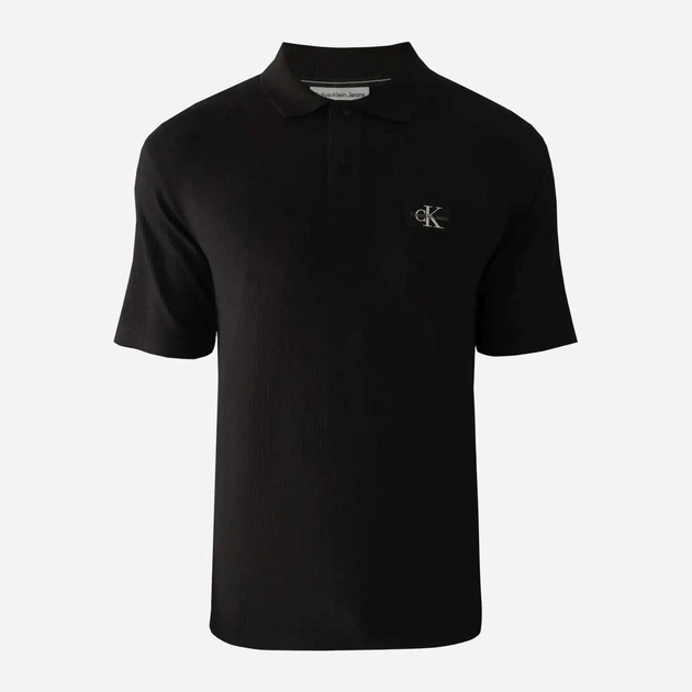 Koszulka polo męska Calvin Klein Jeans ckj30j325433beh 2XL Czarna (8720109359312) - obraz 4