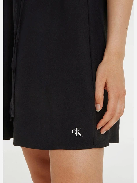 Sukienka na ramiączkach damska letnia mini Calvin Klein Jeans ckj20j223320beh L Czarna (8720109330434) - obraz 3