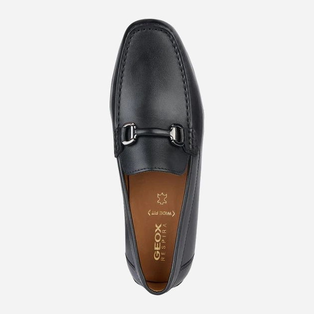 Чоловічі мокасини Geox geou45e5a00043c9999 41 Чорні (8056206700536) - зображення 4