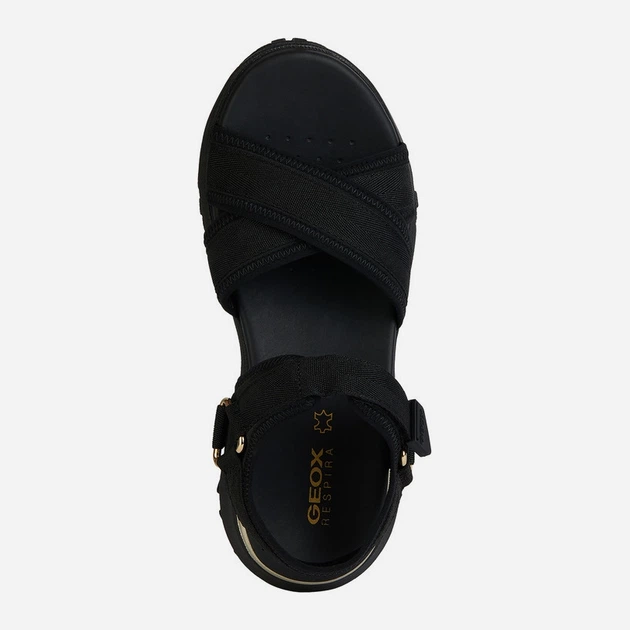 Жіночі сандалі Geox geod45tba01511c9999 41 Чорні (8056206664708) - зображення 4