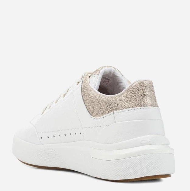 Sneakersy damskie do kostki skórzane Geox geod36qfa046bnc1zb5 40 Białe (8056206443747) - obraz 3