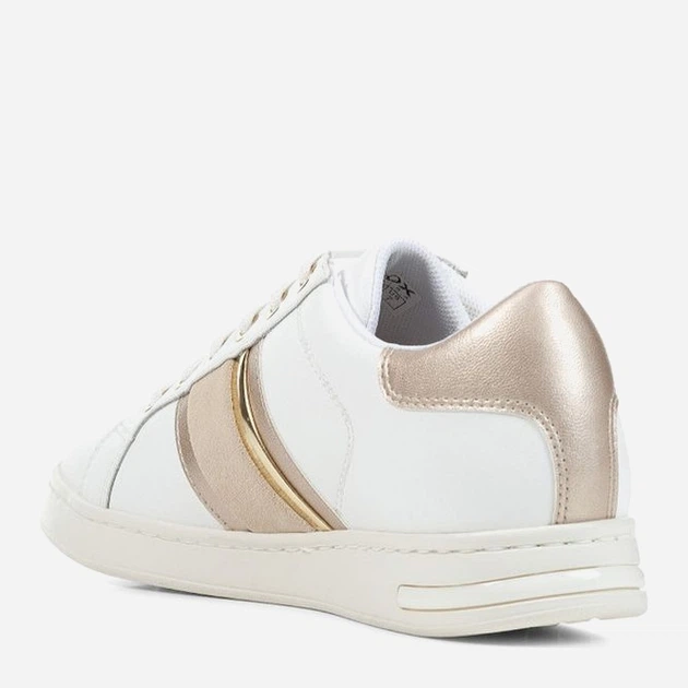 Sneakersy damskie do kostki skórzane Geox geod361be085nfc1327 38 Białe (8056206497177) - obraz 3