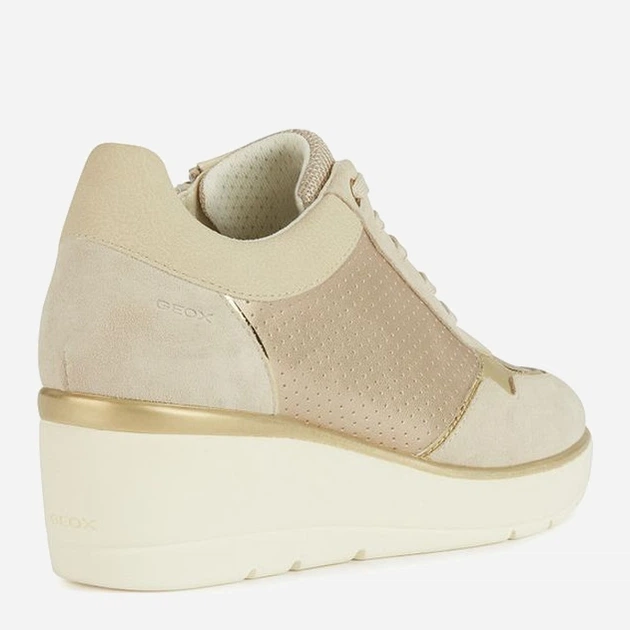 Жіночі снікери Geox geod25raa0aj22cb55v 41 Бежеві (8056206495869) - зображення 4