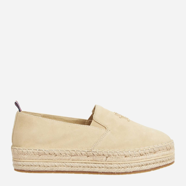 Espadryle damskie na platformie Tommy Hilfiger thifw0fw07695acr 36 Beżowe (8720646955183) - obraz 1