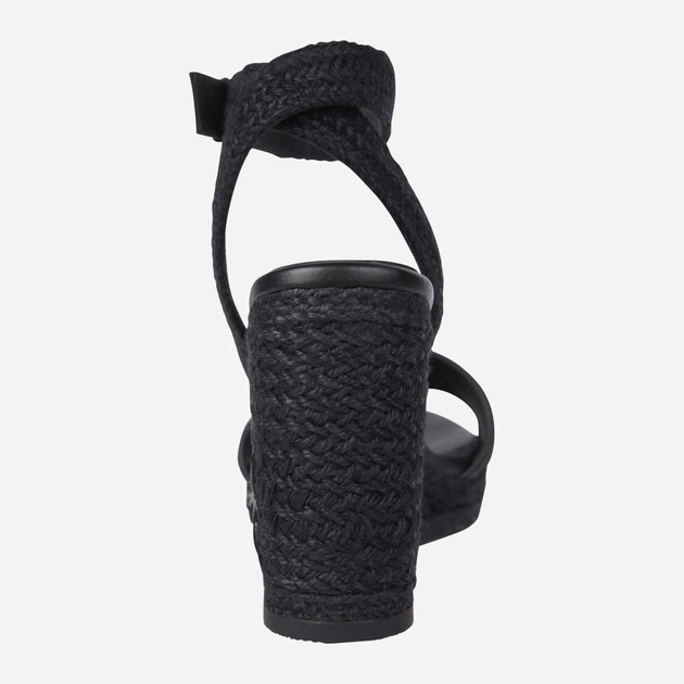 Sandały damskie na koturnie Tommy Hilfiger thifw0fw07926bds 40 Czarne (8720646922703) - obraz 4