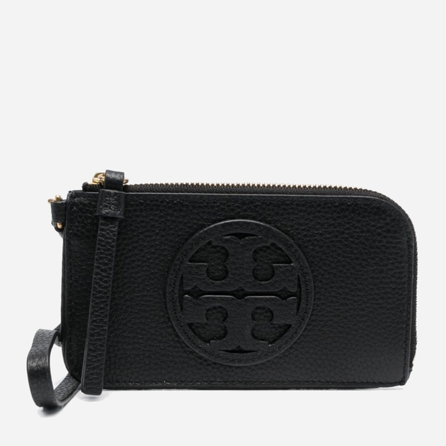 Uchwyt na karty skórzany Tory Burch torb148984-001 Czarny (196133726952) - obraz 1