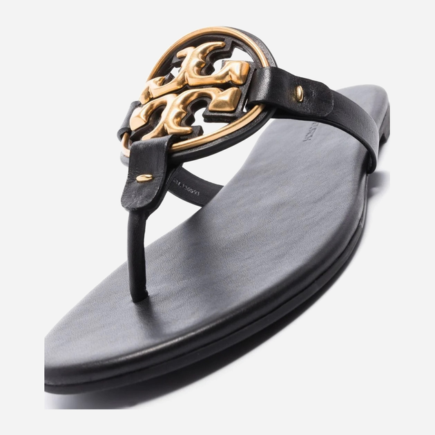 Klapki japonki damskie skórzane Tory Burch torb136593-006 38 (8US) Czarne (196133290187) - obraz 3