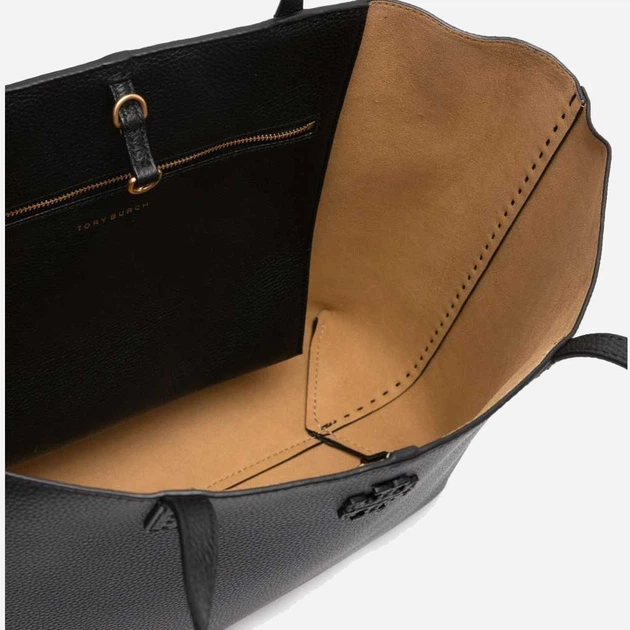 Torba shopper damska skórzana Tory Burch torb152221-001 Czarna (196133825518) - obraz 4