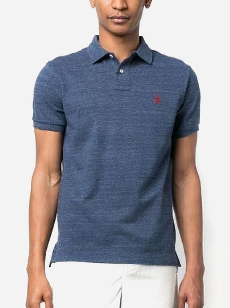 Polo męskie długie Polo Ralph Lauren prl710666998005 XL Niebieskie (3614713271250) - obraz 1