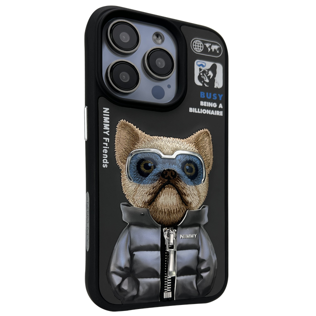 Чохол TPU+PC Nimmy 3D with Metal Buttons для iPhone 15 Колір Cat Grey - Фото 11 Чохол TPU+PC Nimmy 3D with Metal Buttons для iPhone 15 Колір Cat Grey - изображение 11