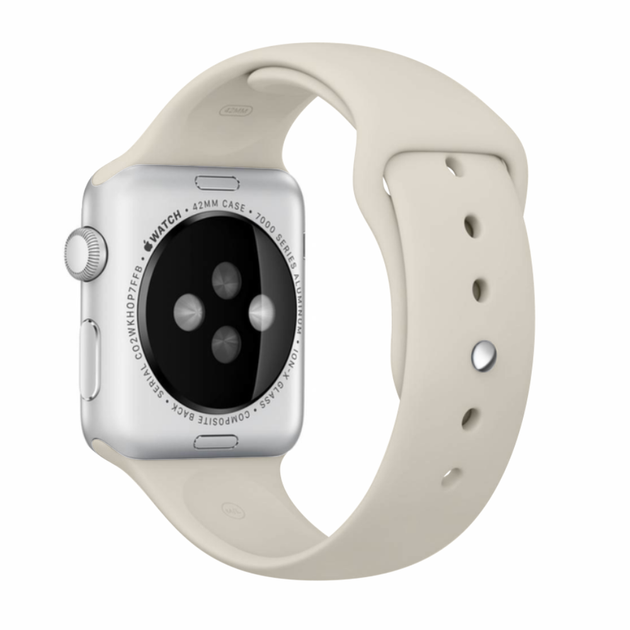 Силиконовый спортивный ремешок Fruct Sport Band для Apple Watch 42/44/45/46/49 mm (M/L) (18.5-22.5 см) Starlight - Фото 3 Силиконовый спортивный ремешок Fruct Sport Band для Apple Watch 42/44/45/46/49 mm (M/L) (18.5-22.5 см) Starlight - изображение 3