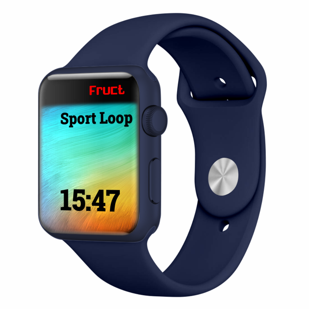 Силіконовий спортивний ремінець Fruct Sport Band для Apple Watch 42/44/45/46/49 mm (S/M) (16-20 см) Midnight - Фото 1 Силіконовий спортивний ремінець Fruct Sport Band для Apple Watch 42/44/45/46/49 mm (S/M) (16-20 см) Midnight - зображення 1