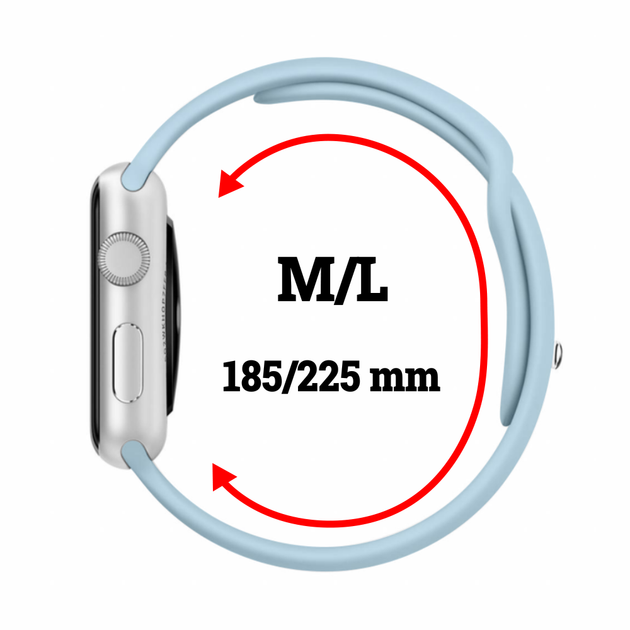 Силиконовый спортивный ремешок Fruct Sport Band для Apple Watch 42/44/45/46/49 mm (M/L) (18.5-22.5 см) Sky Blue - Фото 2 Силиконовый спортивный ремешок Fruct Sport Band для Apple Watch 42/44/45/46/49 mm (M/L) (18.5-22.5 см) Sky Blue - изображение 2