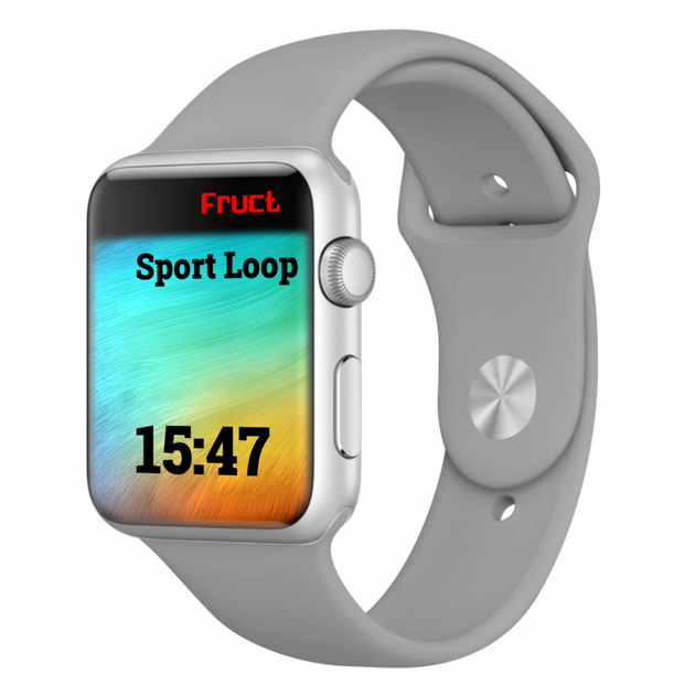 Силіконовий спортивний ремінець Fruct Sport Band для Apple Watch 42/44/45/46/49 mm (S/M) (16-20 см) Concrete - Фото 1 Силіконовий спортивний ремінець Fruct Sport Band для Apple Watch 42/44/45/46/49 mm (S/M) (16-20 см) Concrete - зображення 1
