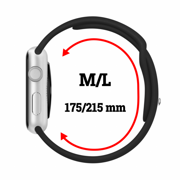 Силиконовый спортивный ремешок Fruct Sport Band для Apple Watch 38/40/41/42 mm (M/L) (17.5-21.5 см) Black - Фото 2 Силиконовый спортивный ремешок Fruct Sport Band для Apple Watch 38/40/41/42 mm (M/L) (17.5-21.5 см) Black - изображение 2