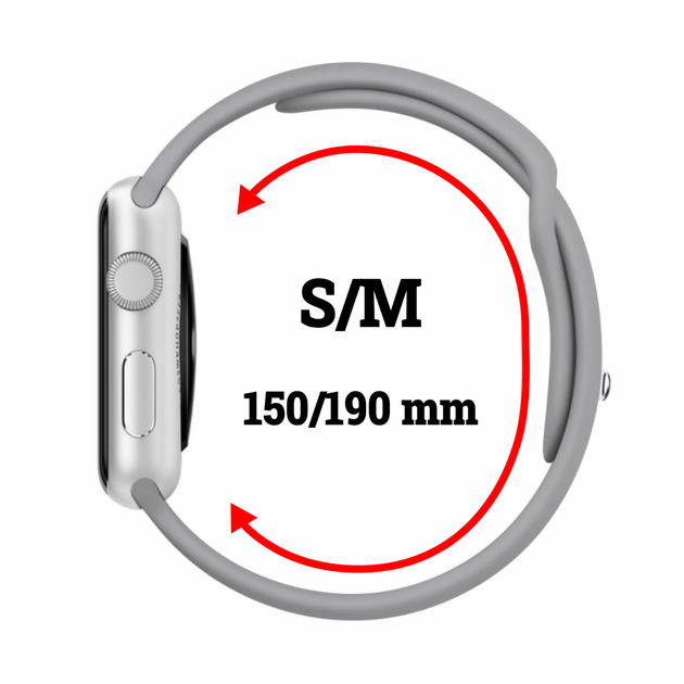 Силиконовый спортивный ремешок Fruct Sport Band для Apple Watch 38/40/41/42 mm (S/M) (15-19 см) Concrete - Фото 2 Силиконовый спортивный ремешок Fruct Sport Band для Apple Watch 38/40/41/42 mm (S/M) (15-19 см) Concrete - изображение 2