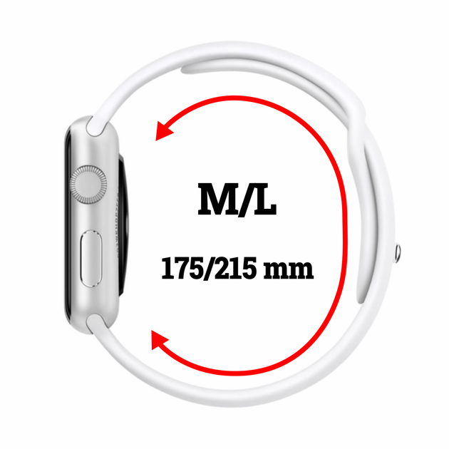 Силиконовый спортивный ремешок Fruct Sport Band для Apple Watch 38/40/41/42 mm (M/L) (17.5-21.5 см) White - Фото 2 Силиконовый спортивный ремешок Fruct Sport Band для Apple Watch 38/40/41/42 mm (M/L) (17.5-21.5 см) White - изображение 2