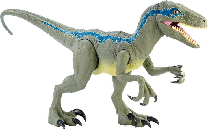 Фігурка динозавра Mattel Jurassic World Riesendino Velociraptor Blue 45 см (0887961734737) - зображення 2