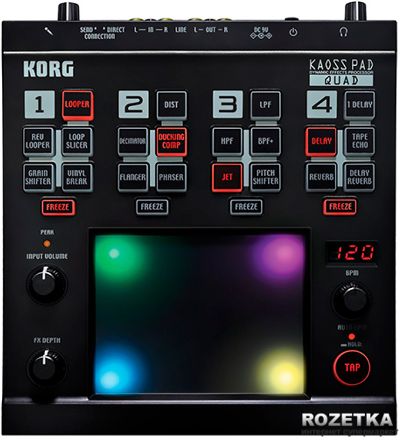 Korg Kaoss Pad Quad (100010905000) Black – фото, отзывы
