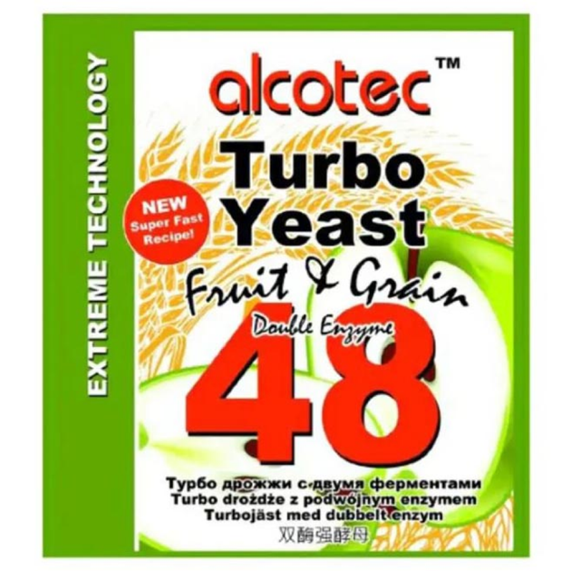 Турбо-дріжджі Alcotec 48 Fruit & Grain, 143 г - Фото 1 Турбо-дріжджі Alcotec 48 Fruit & Grain, 143 г - зображення 1