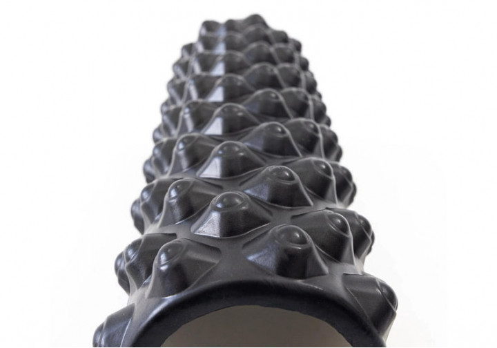 Массажный ролик EasyFit Grid Roller Extreme 45 см Черный - изображение 2